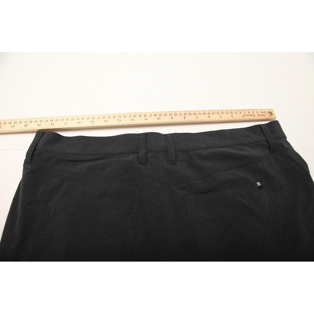 TravisMathew Pants Mens 38 Charcoal Grey 5-Pocket Performance Straight Leg - Picture 7 of 14